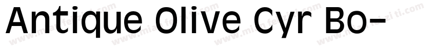 Antique Olive Cyr Bo字体转换
